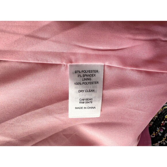 Rachel Zoe Pink Rose Floral Blazer Jacket Single Button Lined Womens Large NWOT - Picture 10 of 12